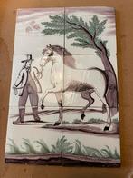 Te koop antiek tegeltableau, Ophalen