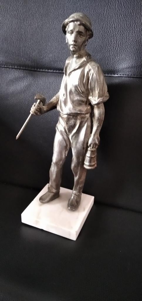 Mijnwerker beeld, 31cm hoog, Antiek en Kunst, Ophalen of Verzenden