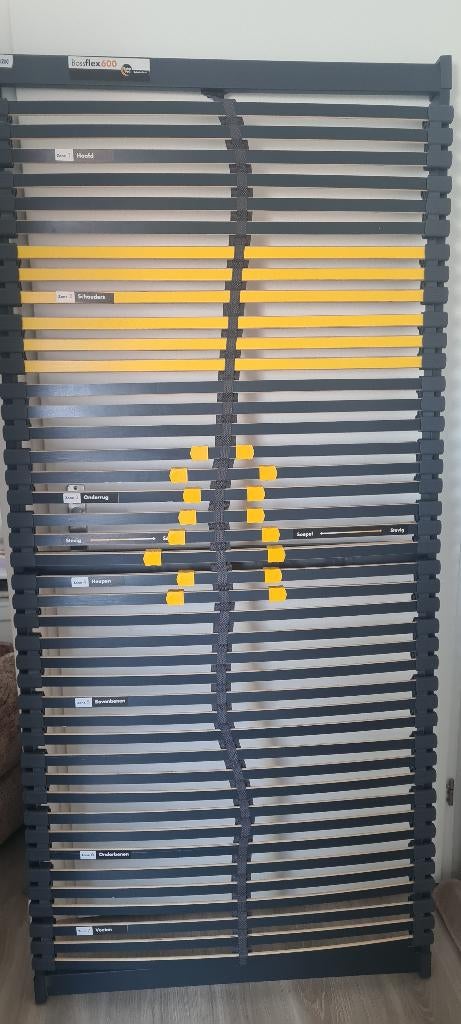 Lattenbodem 90x200cm / Bossflex 600, Ophalen, 90 cm, Eenpersoons, Zo goed als nieuw