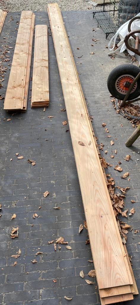 Douglas halfhouts rabat wissselspinnongplank 1,8x19cm, Ophalen, Zo goed als nieuw, 250 cm of meer, Planken