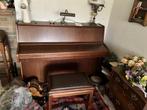 Pleyel piano met bankje, Muziek en Instrumenten, Piano's, Ophalen, Gebruikt, Bruin, Piano