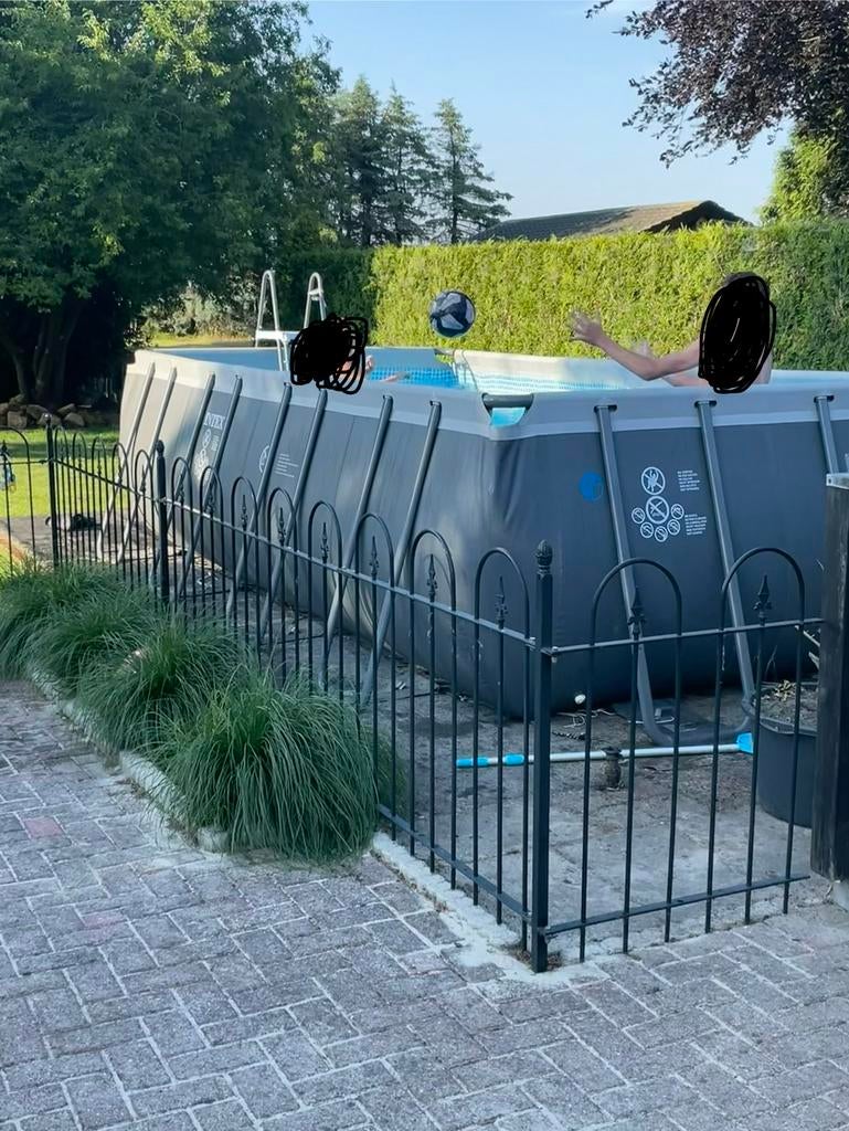 Zwembad set incl warmtepomp en zandfilterpomp intex, Tuin en Terras, 200 tot 300 cm, Zo goed als nieuw, Rechthoekig, Ophalen