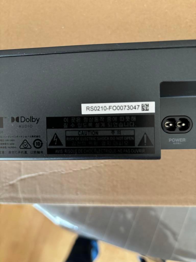 JBL Soundbar, Ophalen, Nieuw