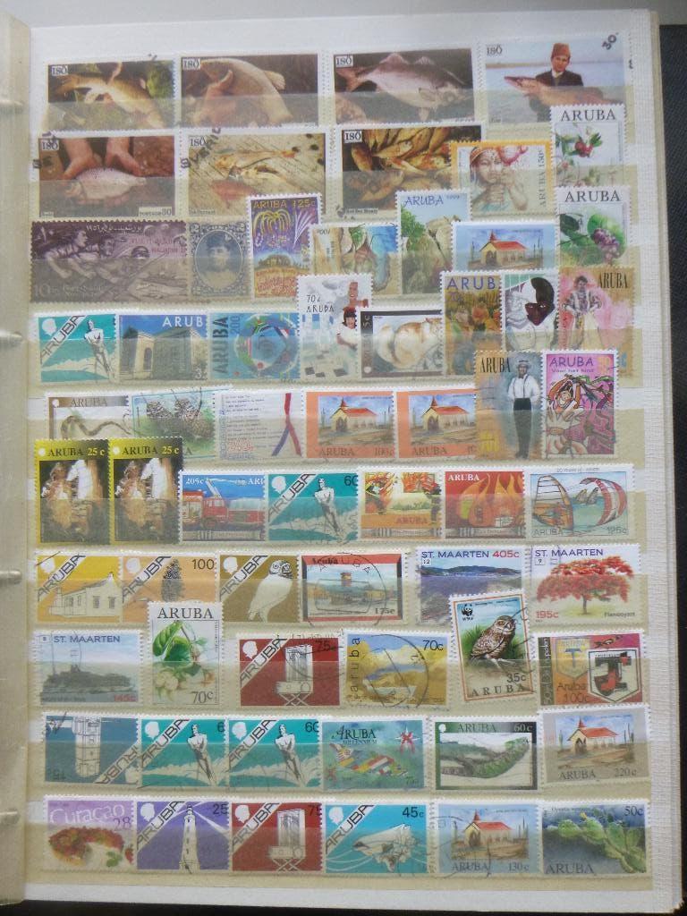 Album Nederlandse Kolonieen ia Aruba, St Maarten, NNGuinea, Postzegels en Munten, Postzegels | Volle albums en Verzamelingen, Ophalen of Verzenden