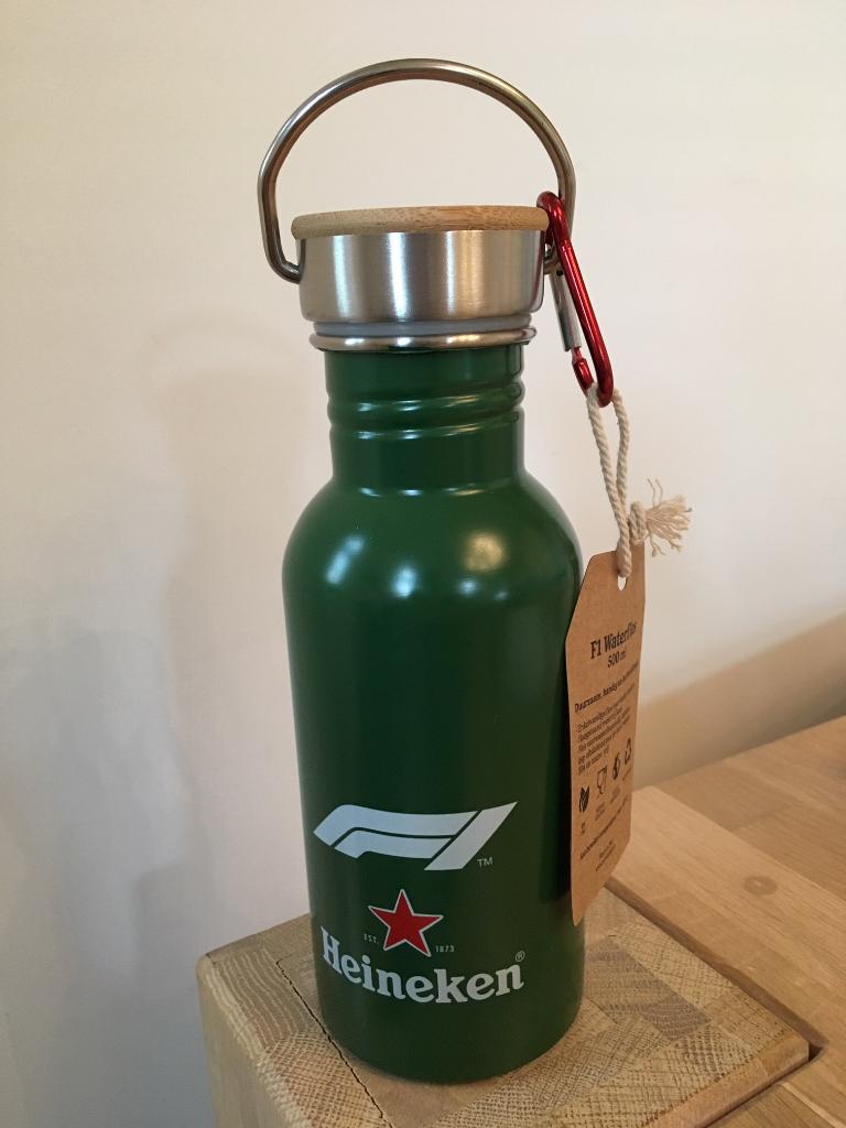 Metalen Heineken F1 waterfles / bidon 500 ml - nieuw!, Ophalen of Verzenden, Nieuw