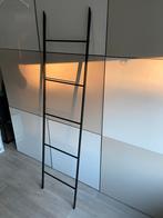 Zwarte decoratieve ladder metaal handdoeken / tijdschriften, Ophalen, Overige typen, Zo goed als nieuw, Metaal