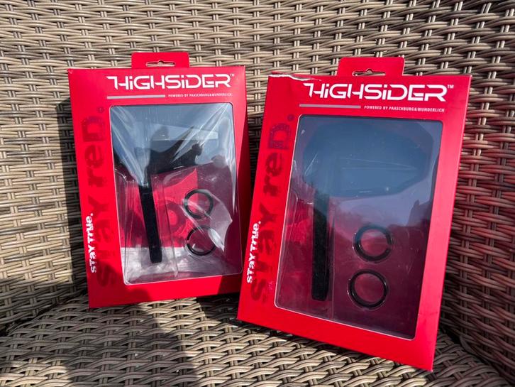 Highsider Victory Bar-end Spiegels (Zwart), Motoren, Onderdelen | Merk-onafhankelijk, Gebruikt, Ophalen of Verzenden