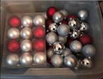 Kerstballen rood/zilver, Diversen, Kerst, Ophalen of Verzenden, Zo goed als nieuw