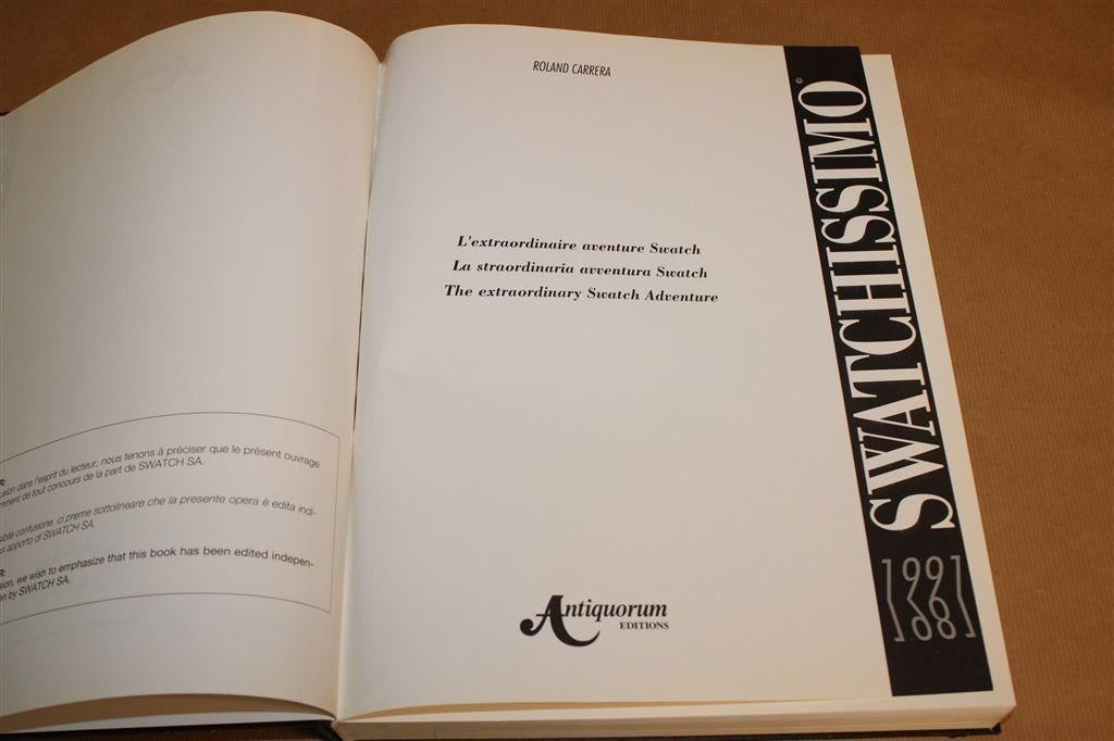Swatchissimo 1991 — Het Swatch Avontuur [Dikke Pil], Ophalen of Verzenden, Gelezen, Mode algemeen