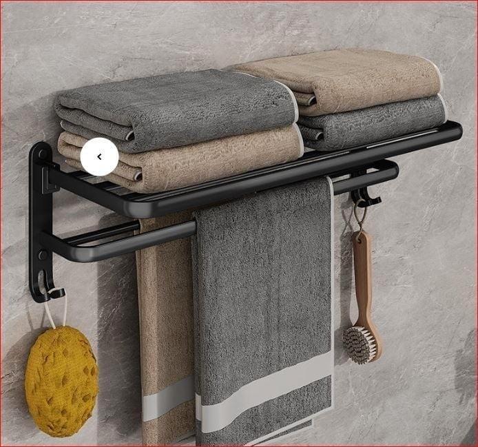 Partij van 17 Handdoek rek Easytowel - opvouwbaar - zwart, Huis en Inrichting, Badkamer | Badtextiel en Accessoires, Nieuw, Handdoek