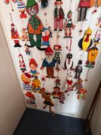 Vintage Houten trekpoppen Collectie, Ophalen of Verzenden