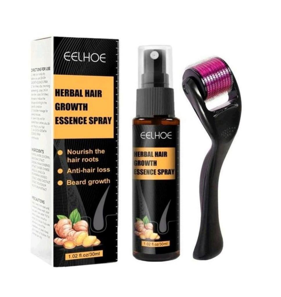 Eelhoe haargroei spray met roller. Nieuw in verpakking, Sieraden, Tassen en Uiterlijk, Uiterlijk | Haarverzorging, Ophalen of Verzenden