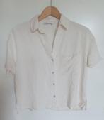 Stradivarius naturel viscose linnen blouse, maat L, Oosterveldweg 15, 7274 DZ, Verzenden, Beige, Maat 42/44 (L)