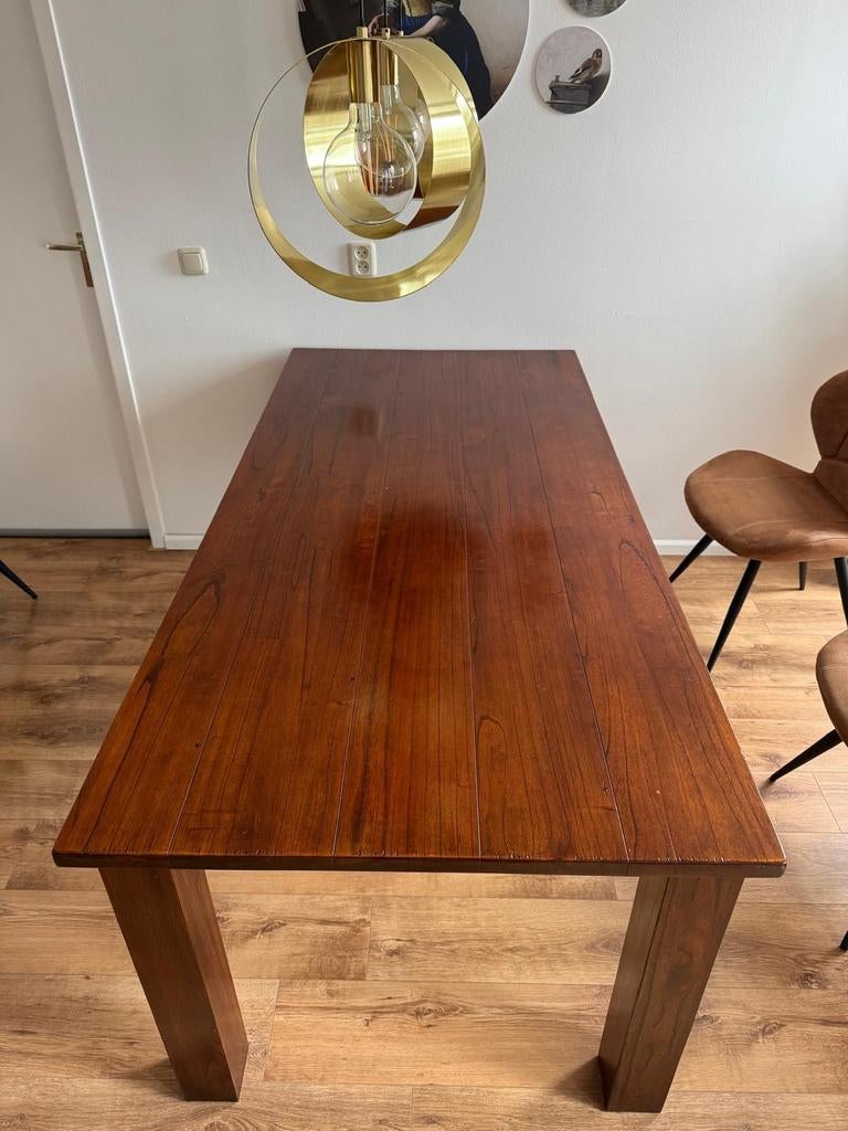 MOET WEG!! Koloniale tafel, Ophalen, Gebruikt, 50 tot 100 cm, 150 tot 200 cm