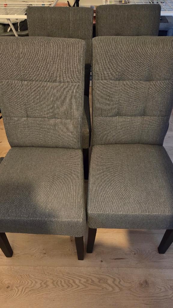 4 leen bakker stoelen, Ophalen, Gebruikt, Grijs, Vier