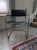 Vintage leren buisframe stoel, Ophalen, Gebruikt, Zwart, Design