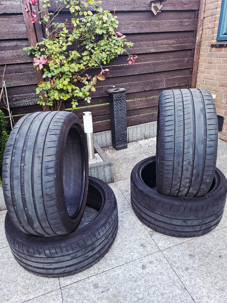 Michelin pilot sport 4s 285/30 + 255/40   r20, Gebruikt, 285 mm, Ophalen of Verzenden, Band(en)