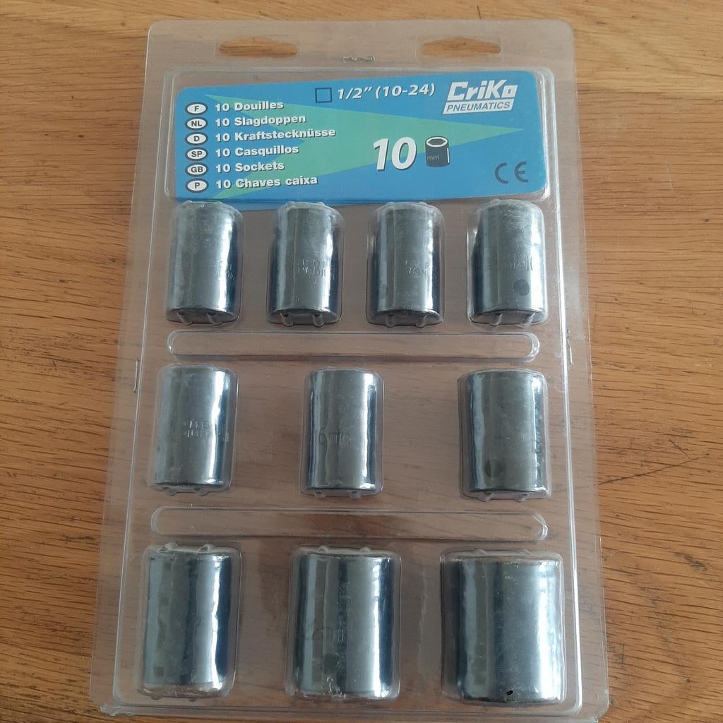 Krachtdoppenset  10delig., Doe-het-zelf en Verbouw, Gereedschap | Handgereedschap, Ophalen of Verzenden, Nieuw