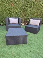 Tuinsetje wicker, Ophalen of Verzenden, Gebruikt, Wicker, 2 zitplaatsen