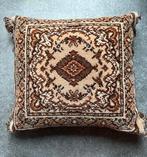 Vintage Smyrna kussen, Ophalen of Verzenden, Zo goed als nieuw, Bruin, Rechthoekig