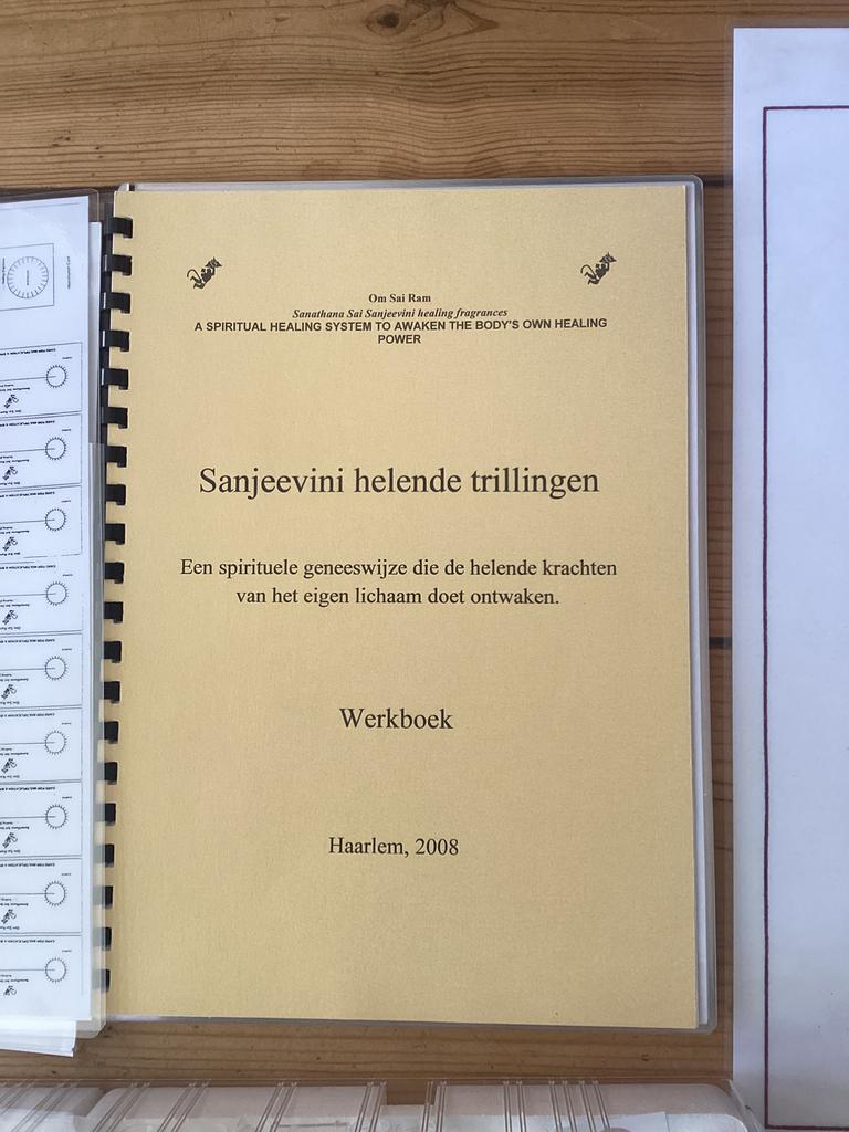 Sanjeevi helende trillingen set te koop, compleet., Ophalen of Verzenden, Zo goed als nieuw, Overige onderwerpen, Instructieboek