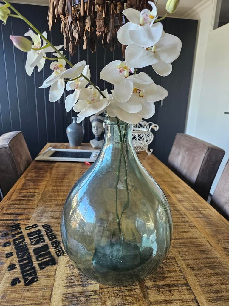 Mooie grote vaas met takken h 42 b 33 cm en meer 14.95 pst, Ophalen, Zo goed als nieuw, Overige kleuren, Minder dan 50 cm