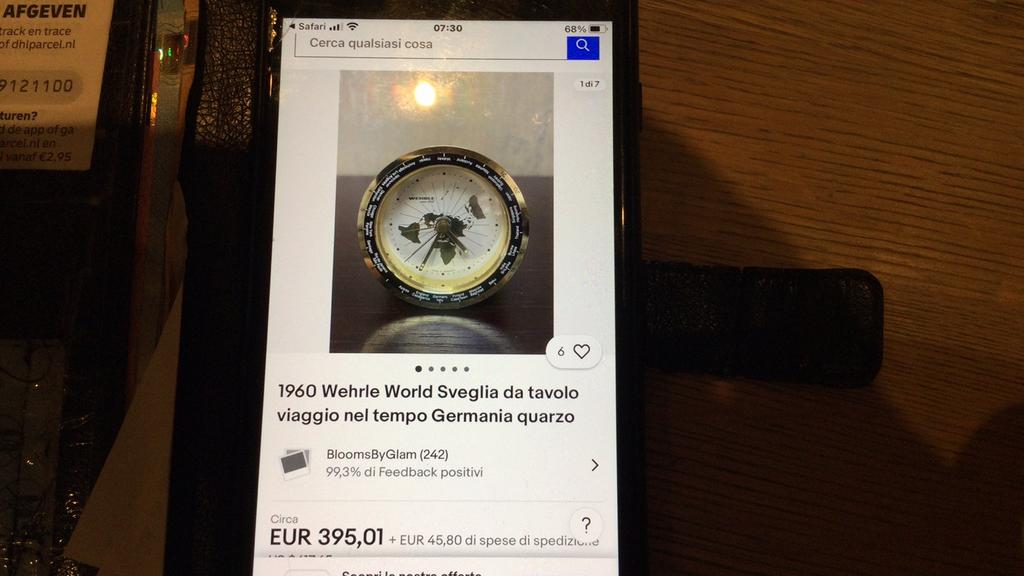 Wehrle World Svegila tafelklok, Ophalen of Verzenden