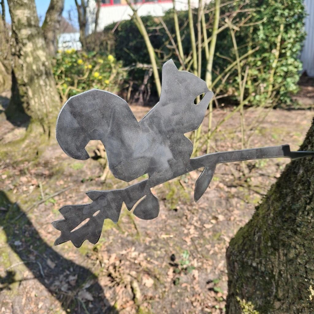 Eekhoorntje Boomprikker - Cortenstaal, Tuin en Terras, Ophalen of Verzenden, Nieuw