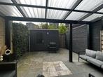 Stijlvolle Houten Veranda met Transparant Polycarbonaat Dak, Tuin en Terras, Ophalen, Gebruikt, Veranda