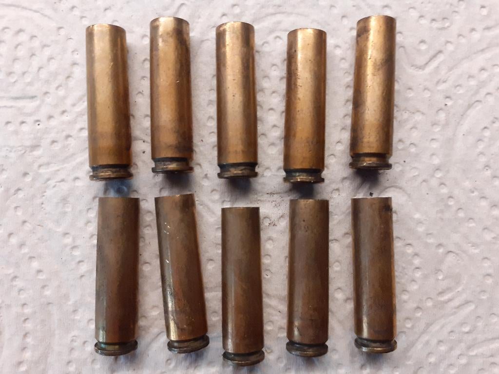 10 US .30M1 hulzen 1944 (ONKLAAR), Verzamelen, Militaria | Tweede Wereldoorlog, Ophalen of Verzenden, Landmacht, Amerika, Hulzen of Bodemvondsten