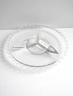 Vintage Candlewick Imperial Glass serveerschaal, 3 vaks, Schaal, Rond, Ophalen of Verzenden, Glas
