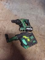 Hitachi DH18DBL combihamer 18v met stofafzuiging en accu, Ophalen of Verzenden, Gebruikt, Boor- en/of Breekhamer