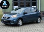 Nissan Micra 1.2 Visia Pack | Airco | 5 deurs | Onderhoudshi, Auto's, Nissan, Voorwielaandrijving, Stof, Gebruikt, Blauw