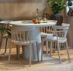 WOOOD Eettafel Damon 100 cm Betonlook Wit | Van €599, nu, Huis en Inrichting, Tafels | Eettafels, Rond, Woood, Woood, Woood
