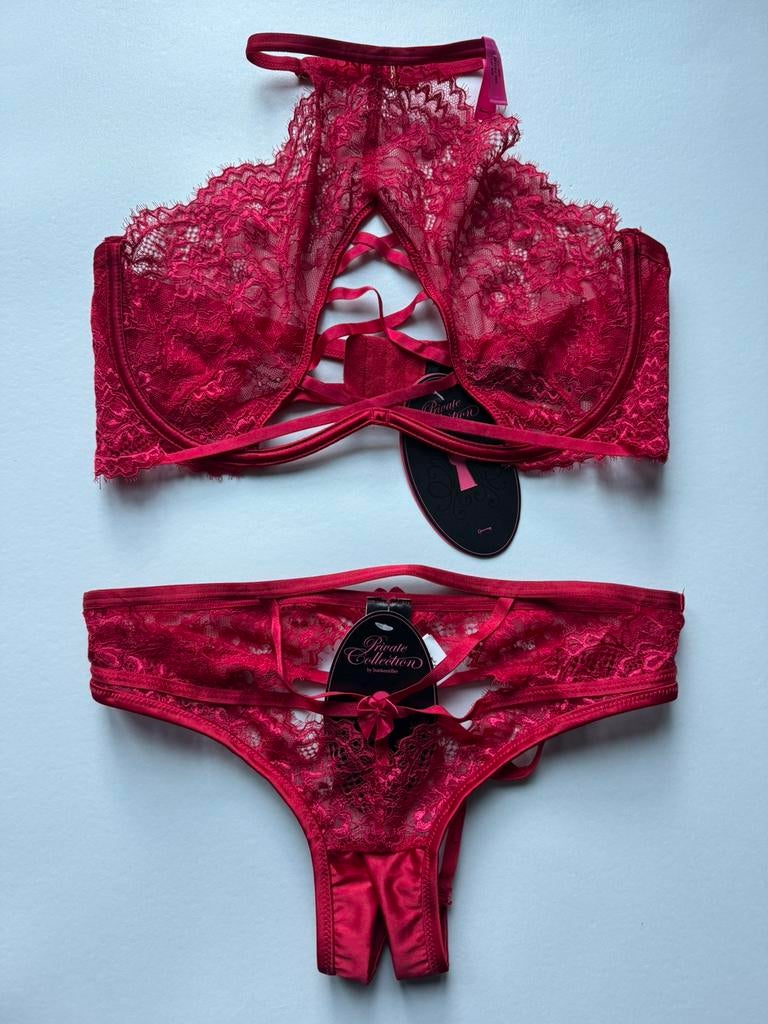 Nieuw Hunkemöller Private Eve set rood, Kleding | Dames, Ondergoed en Lingerie, Verzenden, Rood, Setje