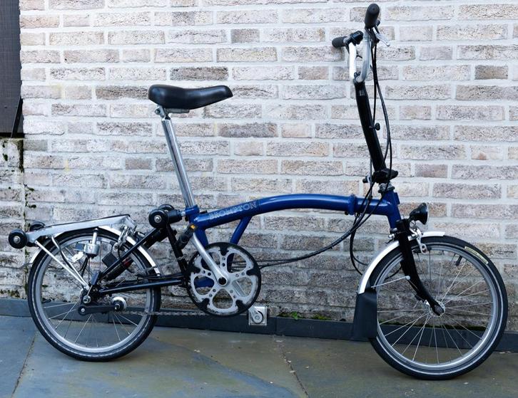 Brompton fiets, Fietsen en Brommers, Fietsen | Vouwfietsen, Gebruikt, Brompton, 16 tot 18 inch, Totaal opvouwbaar, Versnellingen