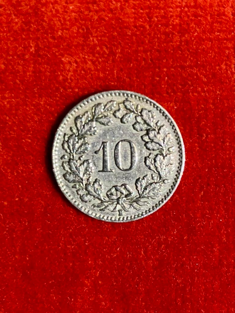 Zwitserse 10 Rappen munt 1926, Ophalen of Verzenden, Overige landen, Losse munt