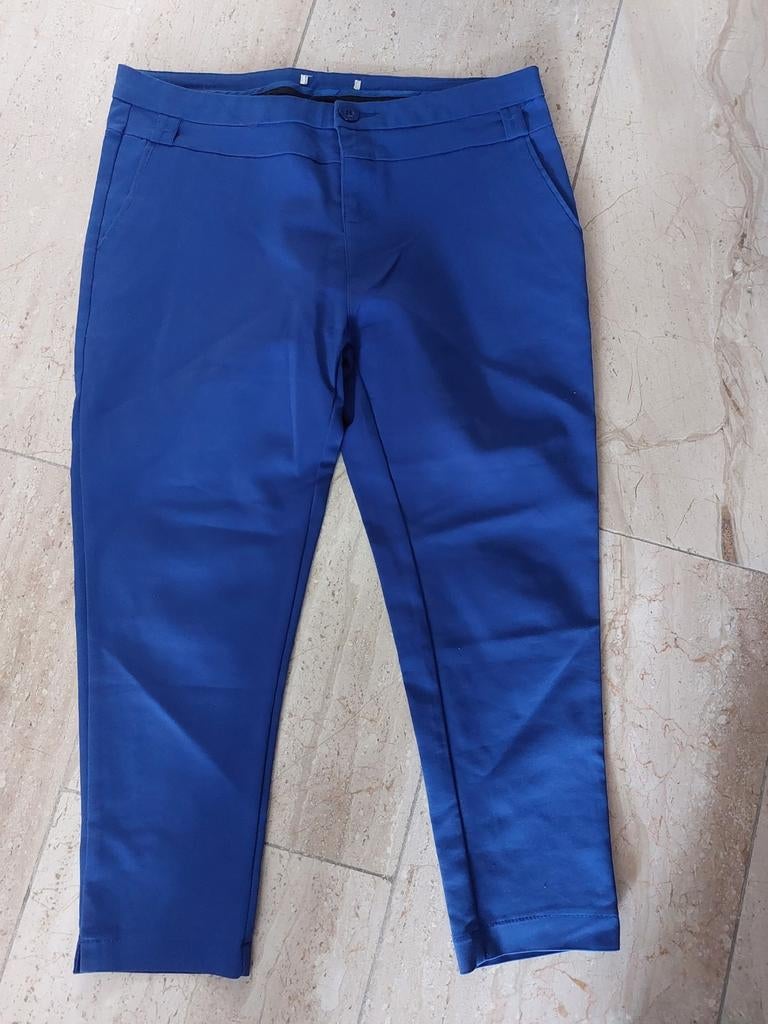 Blauwe Driekwart Broek - Chique & Jeune, Maat 38/40 (M), Blauw, Ophalen of Verzenden, Zo goed als nieuw