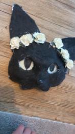 Therian mask zwarte kat, Ophalen of Verzenden, Zo goed als nieuw