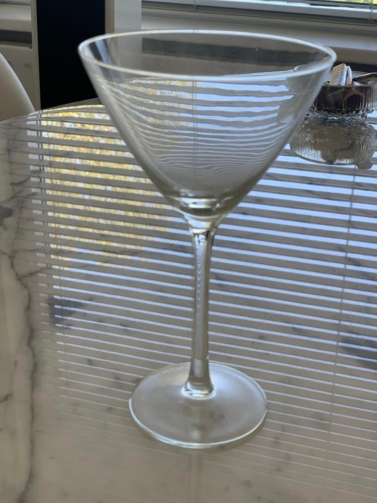 Cocktail glazen 4 stuks, Ophalen, Glas of Glazen, Overige stijlen, Glas