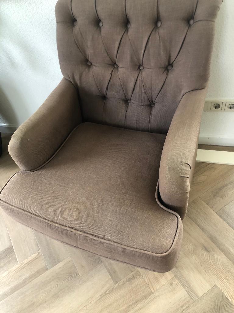 2 fauteuils, gratis ophalen, Ophalen of Verzenden, Gebruikt, 75 tot 100 cm, 50 tot 75 cm