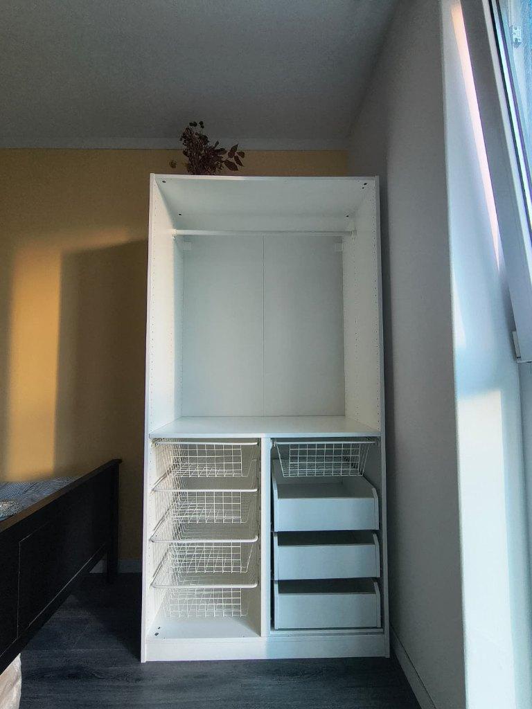 Ikea pax kast incl. lades, Ophalen, Gebruikt, 100 tot 150 cm, 50 tot 75 cm