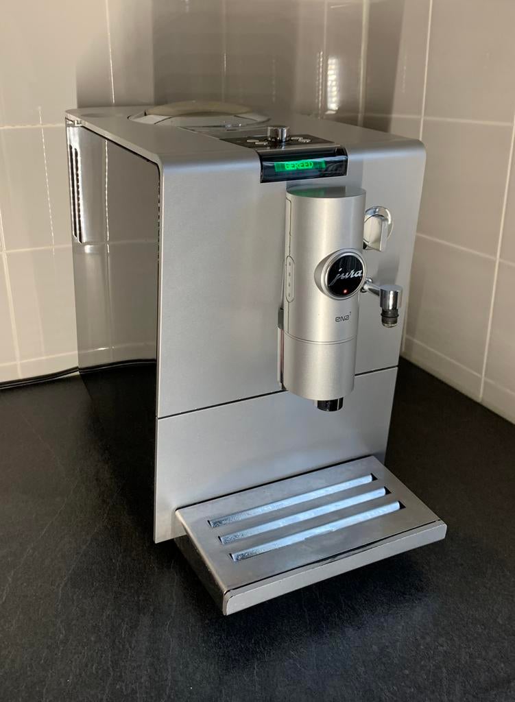 Jura Ena 7, Claris Blue waterfilter. Werkt perfect, Witgoed en Apparatuur, Koffiezetapparaten, Afneembaar waterreservoir, Koffiemachine