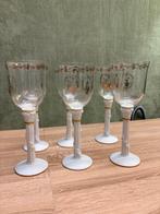 Set van 6 Franklin Mint Romeo en Julia kristallen kelken, Antiek en Kunst, Ophalen of Verzenden