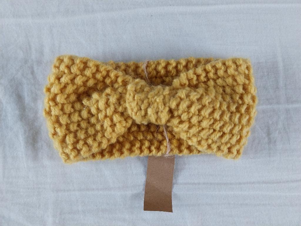 Lekker warme haarband voor meisjes in mosterdgeel, Kinderen en Baby's, Babykleding | Mutsen, Sjaals en Wanten, Ophalen of Verzenden