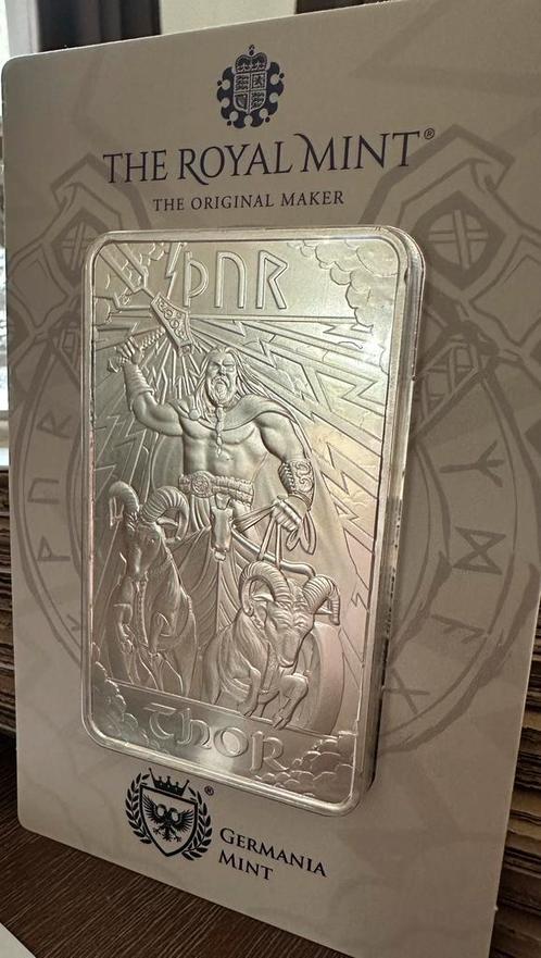 Odin 10 oz pure zilver baar (311 gram), Postzegels en Munten, Edelmetalen en Baren, Zilver, Verzenden
