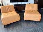 2 natuzzi lederen fauteuils, Ophalen, Gebruikt, Eenpersoons, Minder dan 150 cm