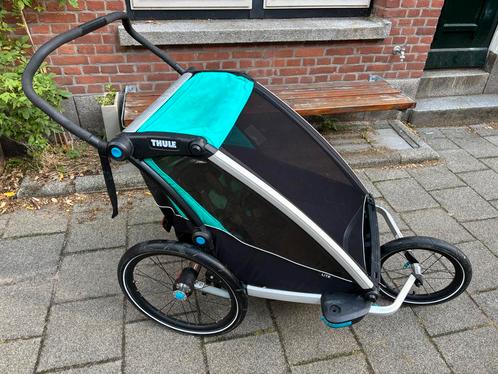 Thule Chariot Lite 2 Fietskar/Runner, Kinderen en Baby's, Kinderwagens en Combinaties, Gebruikt, Kinderwagen, Overige merken, Duowagen