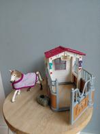 Schleich stal met paard, Ophalen of Verzenden, Zo goed als nieuw, Poppenhuis