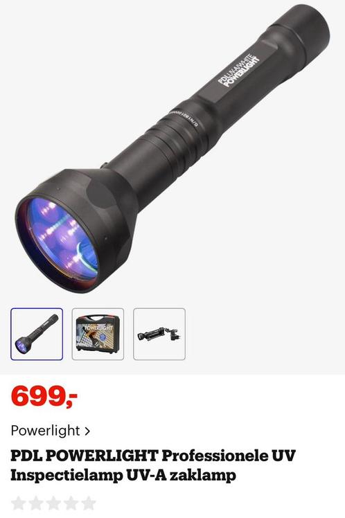 POWERLIGHT PDL UV-A/White, Caravans en Kamperen, Zaklampen, Zo goed als nieuw, Batterij, Ophalen of Verzenden